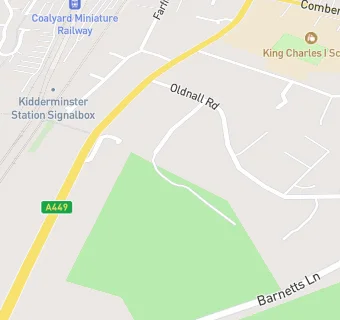 map for Kidderminster Golf Club