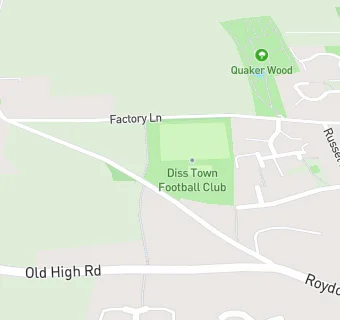 map for Diss Town Football Club