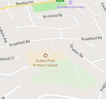 map for The Sutton Park First School