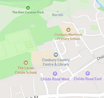 map for Cleobury Mortimer Primary School