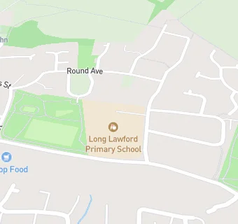 map for Long Lawford Primary School