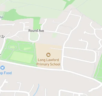 map for Long Lawford Primary School