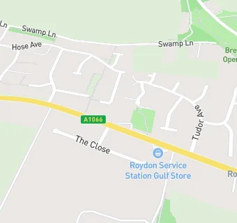 map for Roydon Service Station