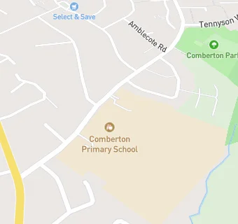 map for Kidderminster, Comberton First School