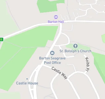 map for Barton Seagrave Post Office