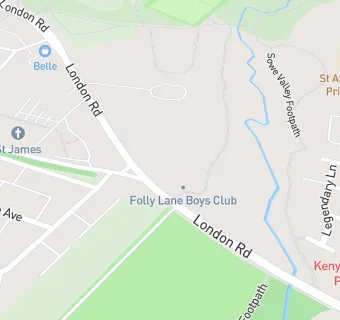 map for Folly Lane Members Club