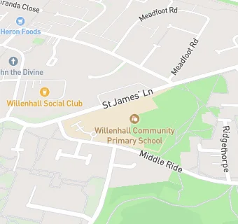 map for Willenhall Wood Infant School