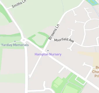 map for Hampton Nursery