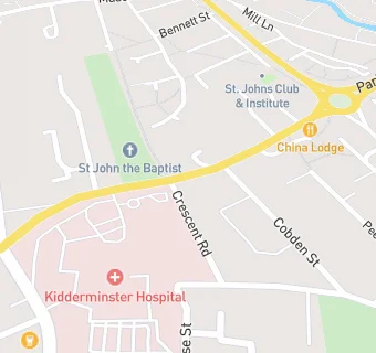 map for Kidderminster Pupil Referral Unit