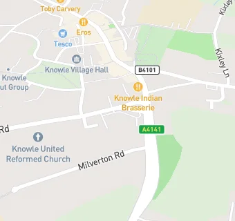 map for Knowle Fish Bar