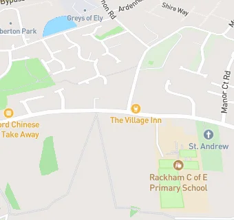 map for The Rackham C Of E Primary School