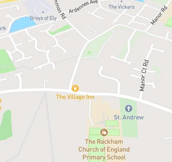 map for St Andrew's Church Hall Witchford