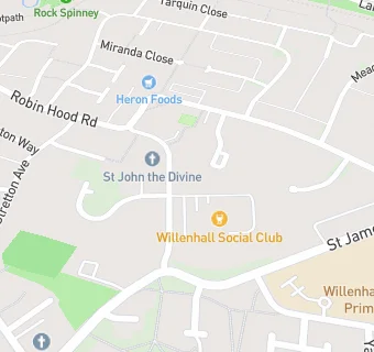 map for Willenhall Social Club & Institute