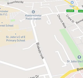 map for St John's CofE Primary School