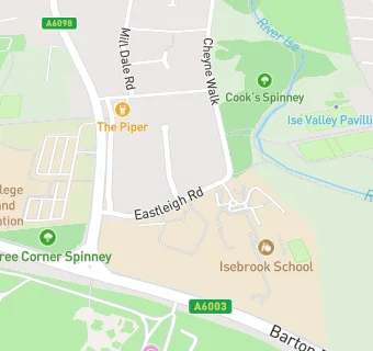 map for Isebrook School