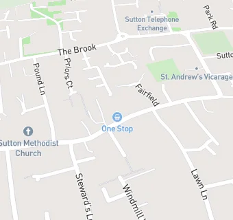 map for Sutton Pharmacy