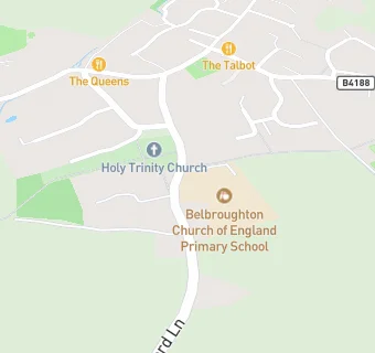 map for Shire Services At Belbroughton CE Primary And Nursery School