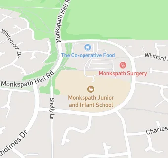 map for Monkspath Junior and Infant School