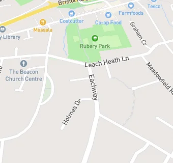 map for Eachway Dental Practice