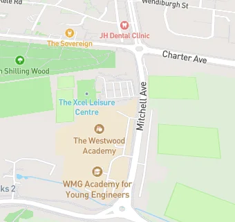 map for The Westwood School - A Technology College