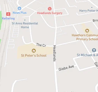 map for St Peter's School