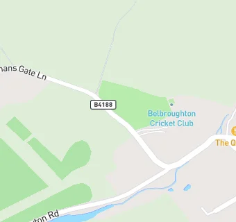 map for Belbroughton Cricket Club