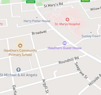 map for Hawthorn Guest House