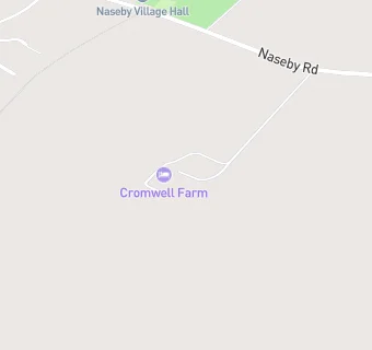 map for Naseby Village Hall