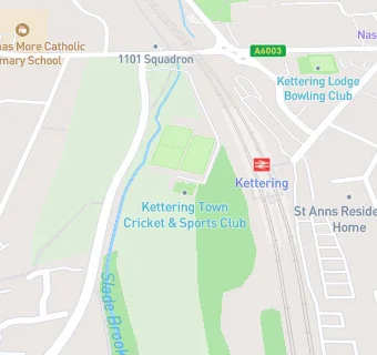 map for Kettering Town Cricket & Sports Club