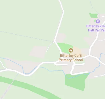 map for Bitterley C.E. School