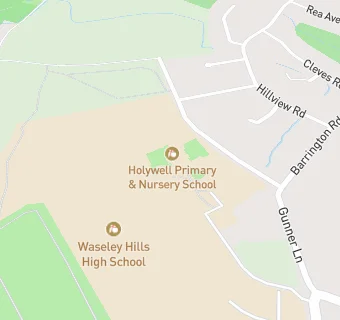 map for Holywell Primary School