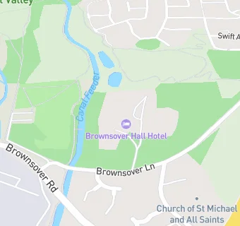 map for Brownsover Hall Hotel