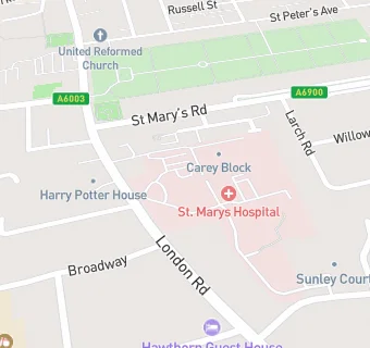 map for St Marys Hospital