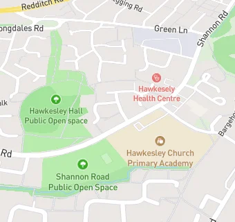 map for Hawkesley Church Primary Academy