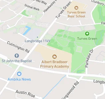 map for Albert Bradbeer Junior School