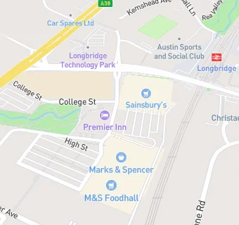 map for Subway Longbridge
