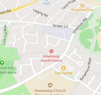 map for Hawkesley Medical Practice