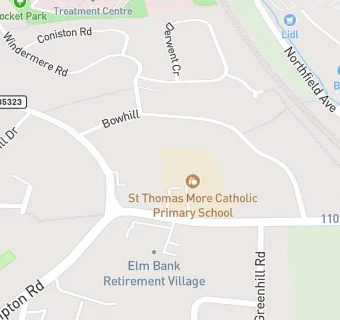 map for St Thomas More Catholic Primary School