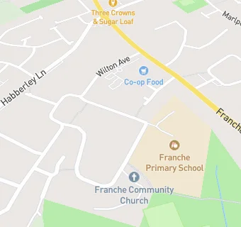 map for Franche Community Primary School