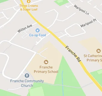 map for Kidderminster, Franche First School