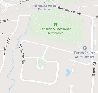 map for Beechwood Gardens Care Home