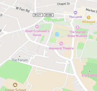 map for Ely Masonic Hall