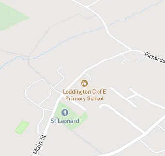 map for Loddington CofE (VA) Primary School