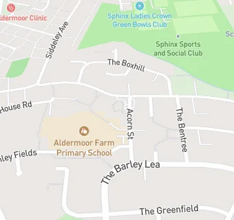 map for Aldermoor Farm Primary School