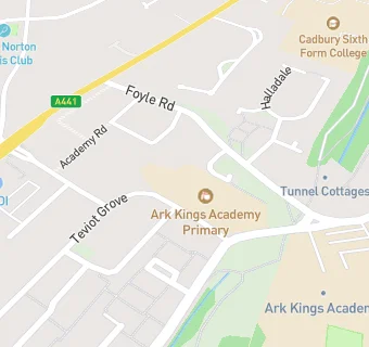 map for Ark Rose Primary Academy