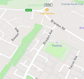 map for Bredon Avenue