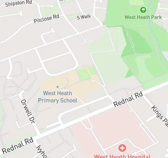 map for West Heath Primary School