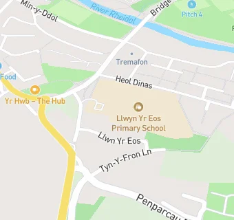 map for Llwynyreos Infants School