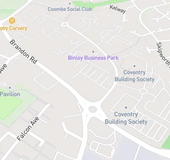 map for Coventry Building Society Canteen