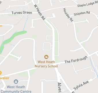 map for West Heath Nursery School
